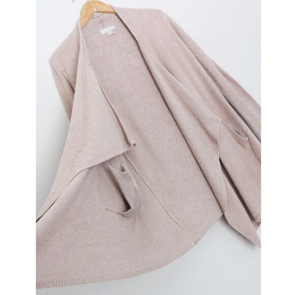 Barefoot Dreams CozyChic Lite Island Wrap Waterfall Open Front Cardigan Soft S/M - Picture 11 of 16